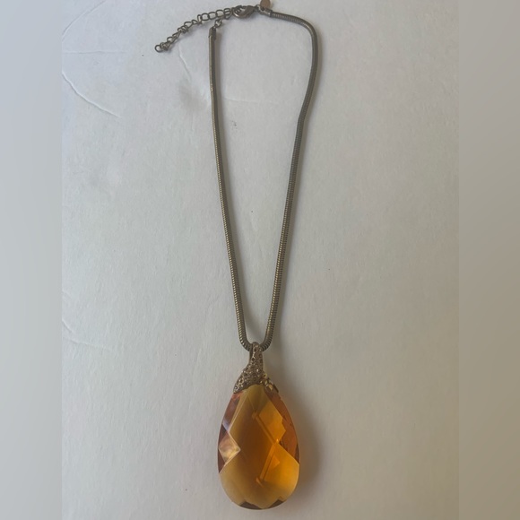 Chico’s Topaz Necklace and Earrings - Picture 4 of 6